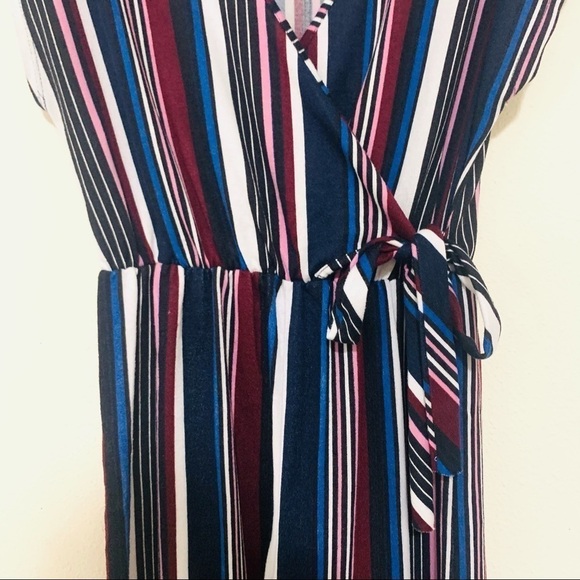 CAUTION TO THE WIND Multi Colored Striped Jumpsuit - Picture 5 of 8